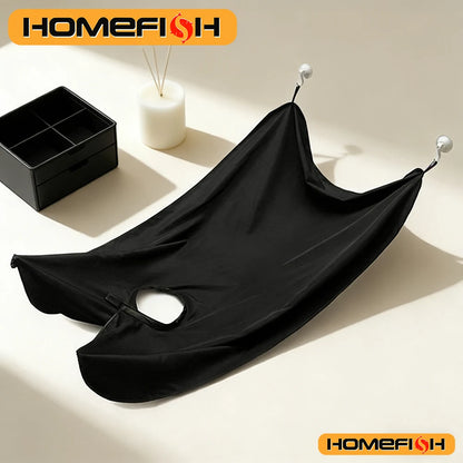 Beard Shaving Bib Apron - Clean Hair Catcher Grooming Cape