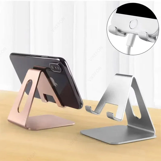Adjustable Metal Desktop Phone & Tablet Stand - Universal Desk Mount Holder