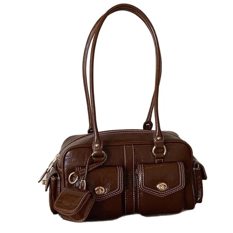 Luxury Trendy Stone Boston Bag