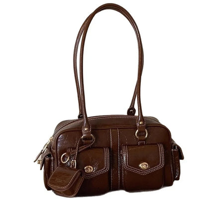 Luxury Trendy Stone Boston Bag