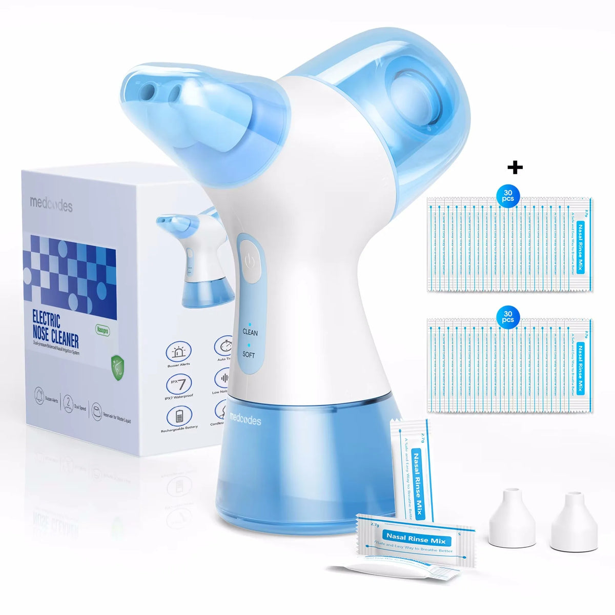 Electric Sinus Rinse Machine - Portable Nasal Irrigation System for Congestion Relief
