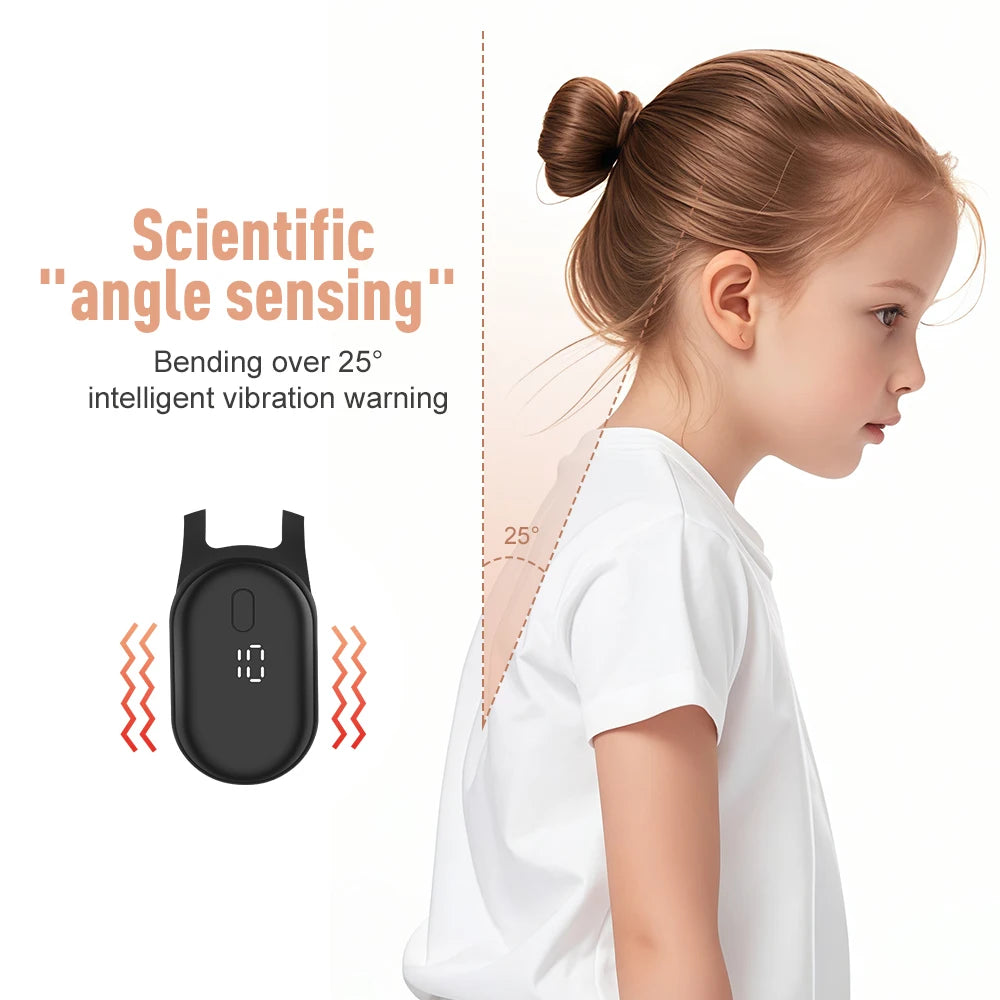 Smart Posture Corrector with LCD Display - Intelligent Back Alignment & Vibration