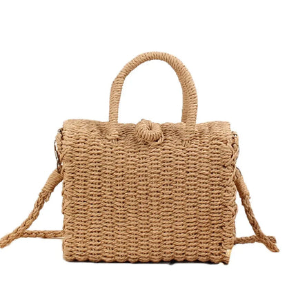 Luxury Woven Straw Beach Tote