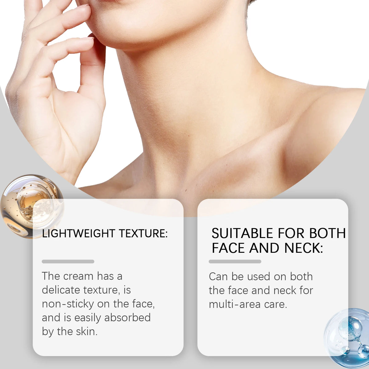 3D Face and Neck Lifting Firming Cream - Anti-Aging Moisturizer for Skin Elasticity