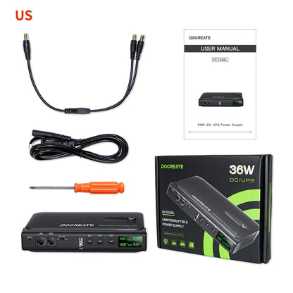 36W Mini DC UPS Backup Power Supply for Router & CCTV - Uninterruptible