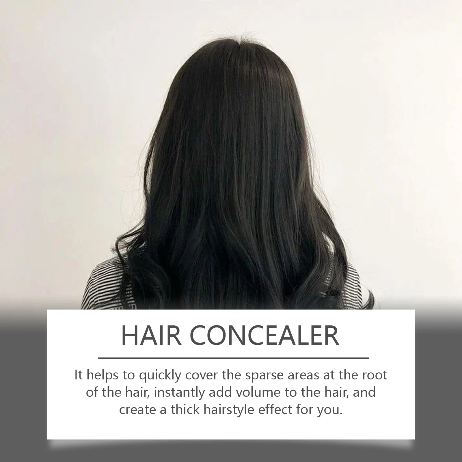 Instant Hairline & Root Concealer – Natural Gray Hair Coverage & Volume Filler - 9
