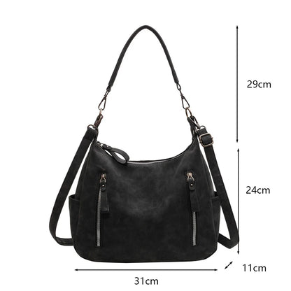 Luxury Retro Matte Shoulder Bag