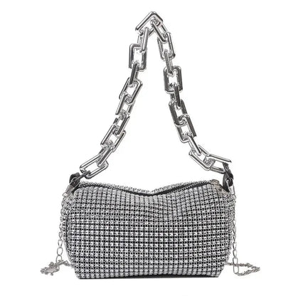 Luxury Rhinestone Bucket Bag