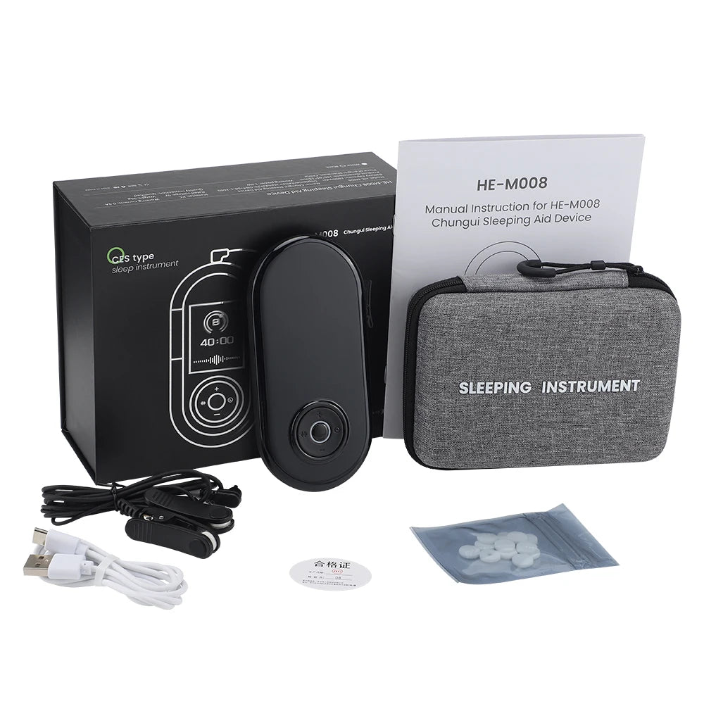 CES Sleep Aid & Anxiety Relief Device - Handheld Pulse Massager for Deep Sleep - 25