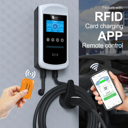 Smart EV Home Charging Station - 7kW-12kW WiFi App Control Wallbox
