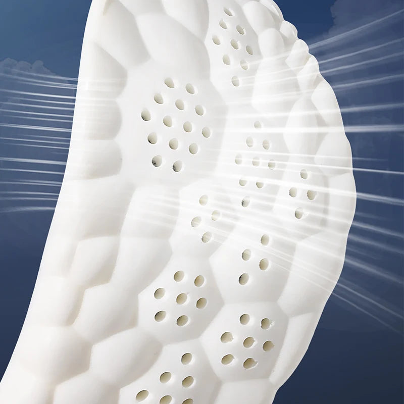 Latex Sport Insoles: Breathable Arch Support & Shock Absorption Shoe Pads