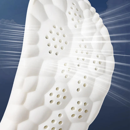 Latex Sport Insoles: Breathable Arch Support & Shock Absorption Shoe Pads