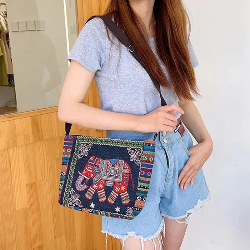 Luxury Vintage Elephant Tote