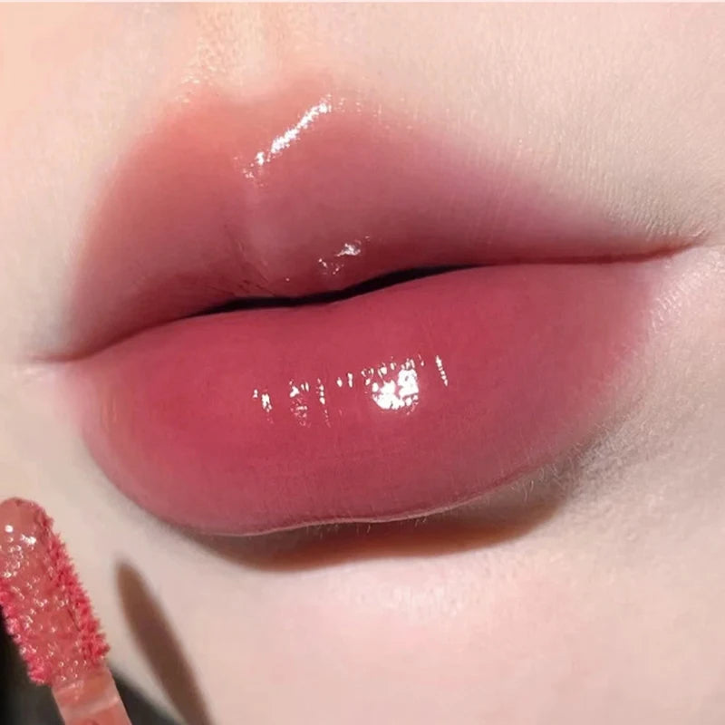 Glass-Like Lip Lacquer - Mirror Shine Hydrating Long-Lasting Lipstick - 26