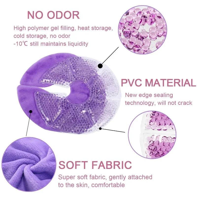Breast Therapy Gel Pads for Hot Cold Nursing Relief & Postpartum Care