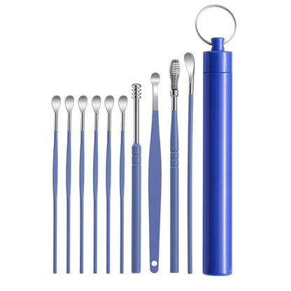 Professional Stainless Steel Ear Wax Removal Kit & Cleaning Tool Set