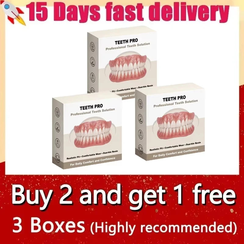 Comfortable Realistic Denture Set for Natural Looking Smile and Daily Confidence - 16