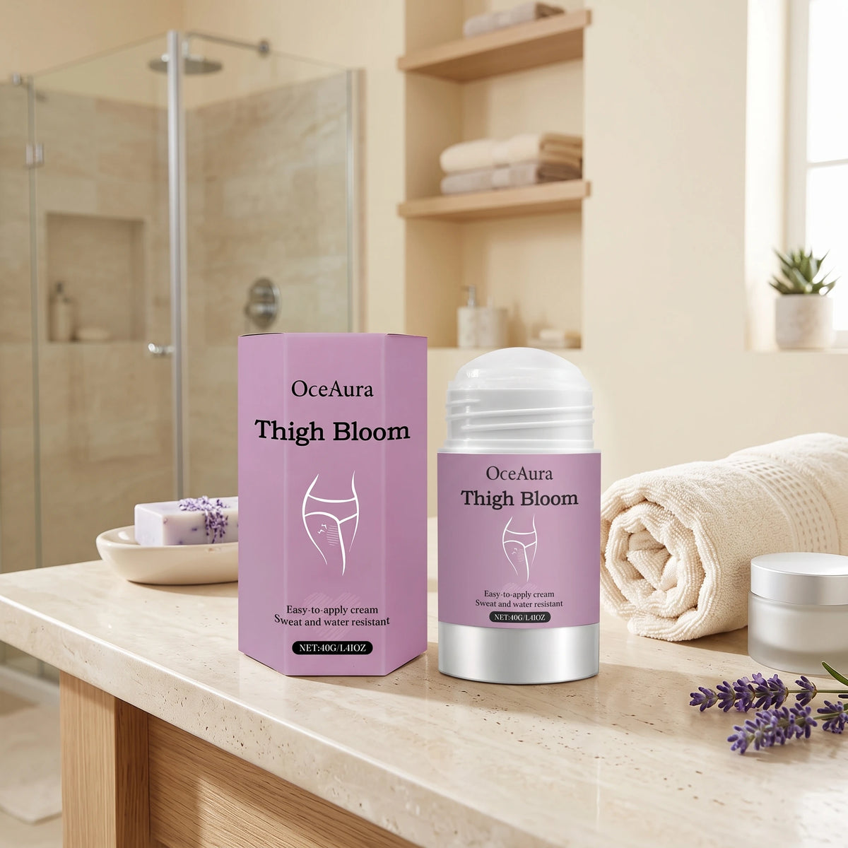 Anti-Chafe Thigh Balm Stick - Waterproof Skin Friction Prevention & Soothing Cream
