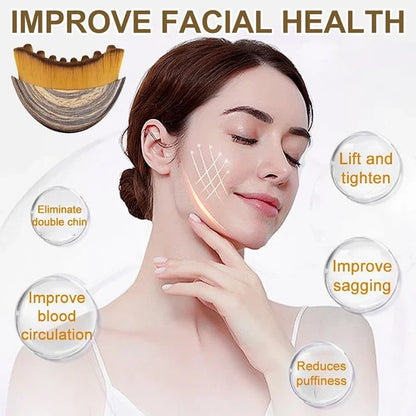 Lymphatic Drainage Face Massage Brush for Facial Contouring & Depuffing