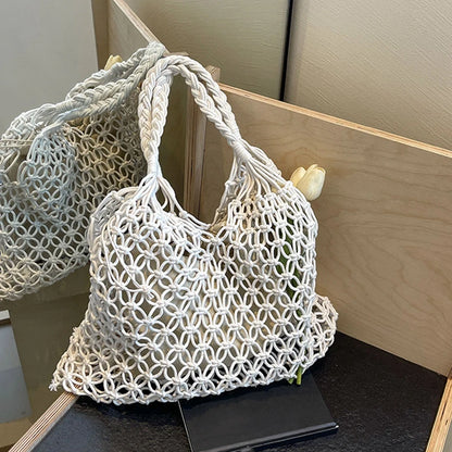 Luxury Boho Knitted Beach Tote