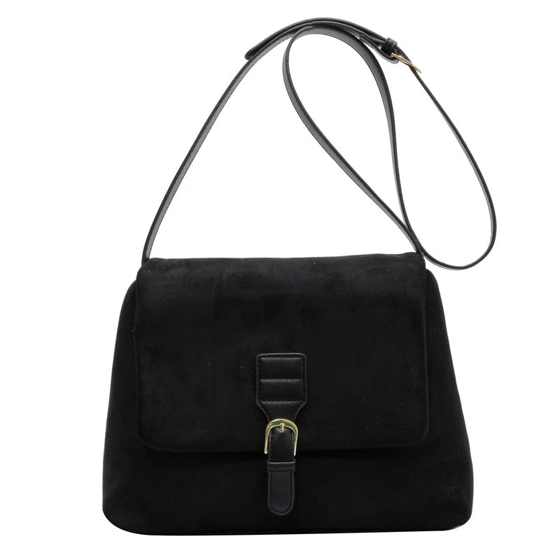 Luxury Vintage Suede Hobo Bag