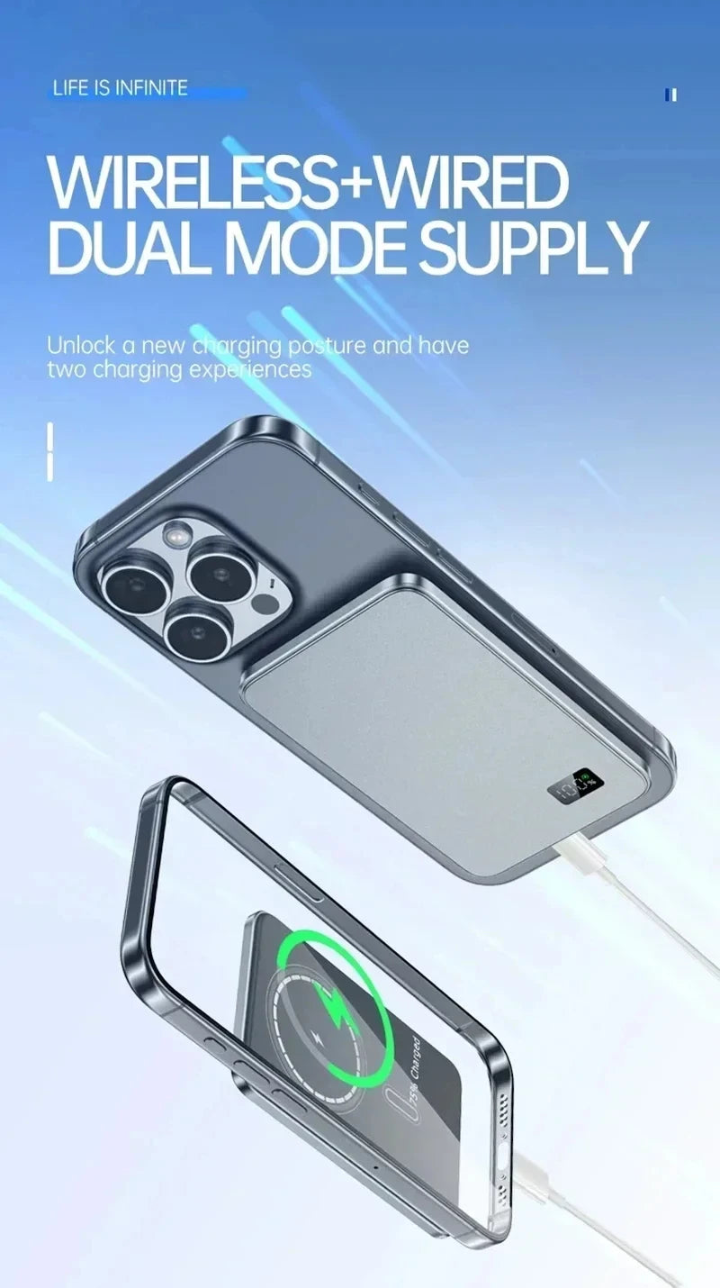 Magnetic Wireless Power Bank - Fast Charging Portable Battery Pack