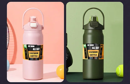Insulated Stainless Steel Vacuum Flask - 24H Cold & 8H Hot Water Bottle