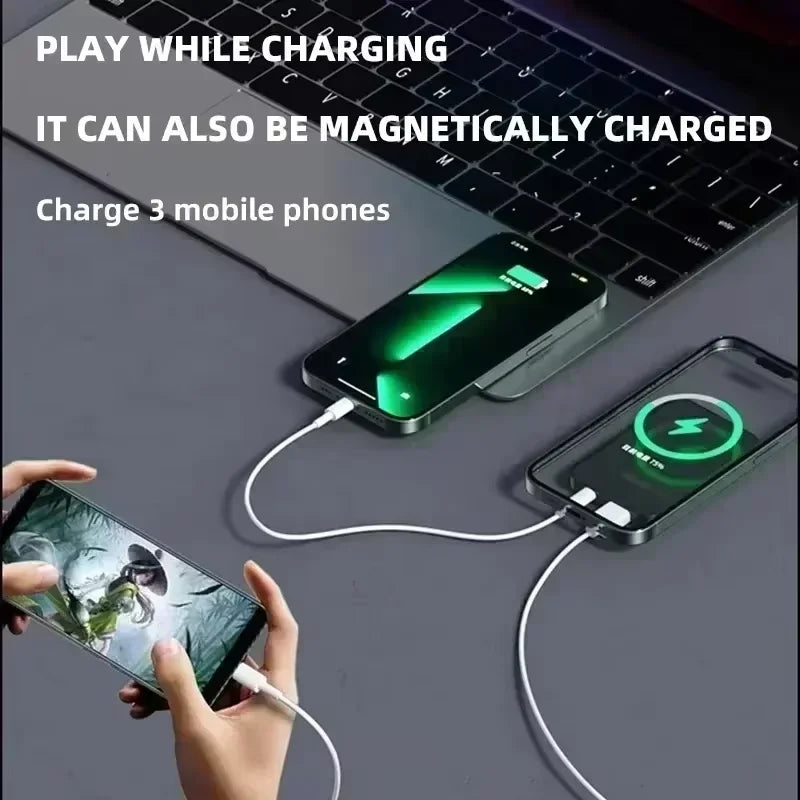 Magnetic Wireless Portable Power Bank - Fast Charging External Battery