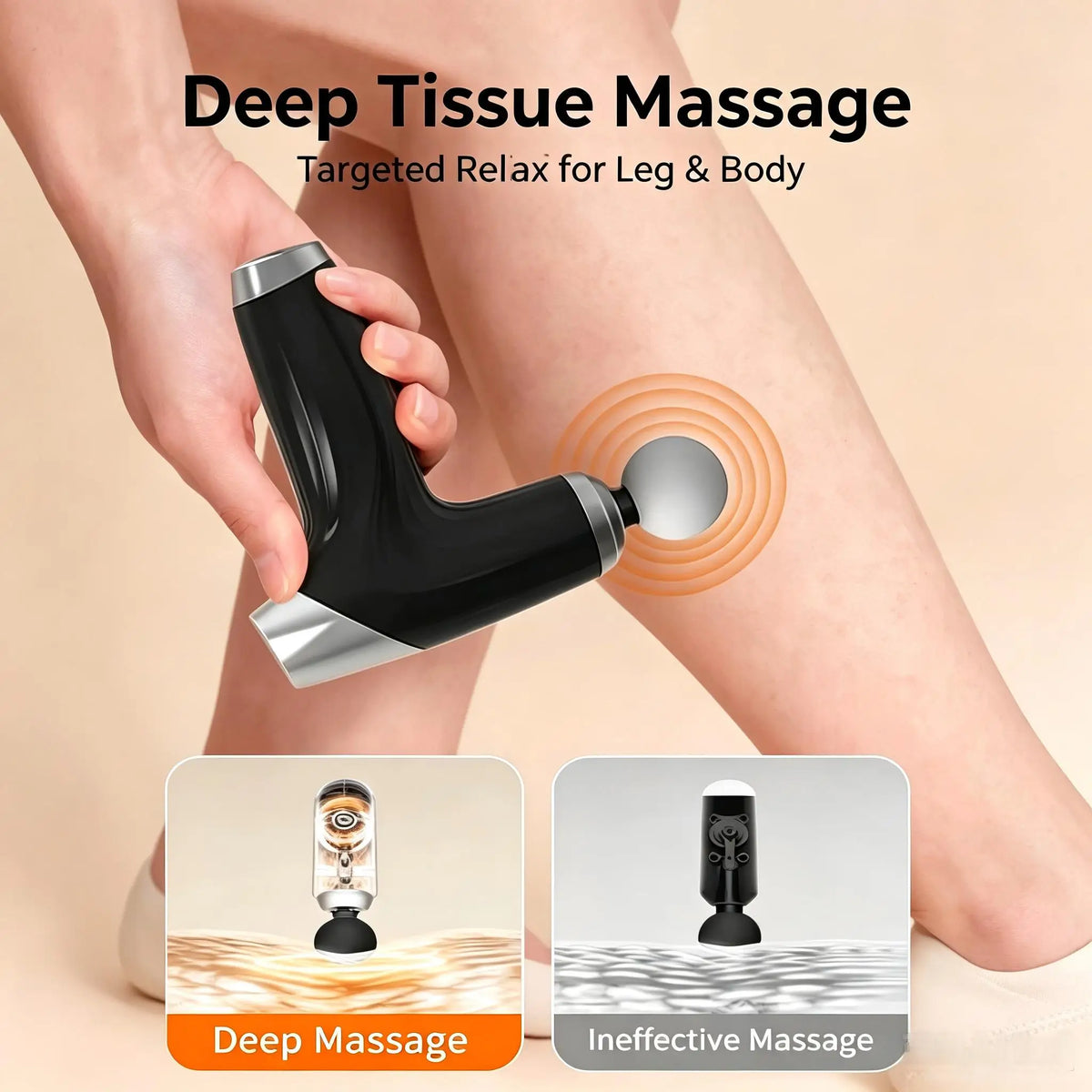 Mini Deep Tissue Percussion Massage Gun for Muscle Relaxation & Pain Relief