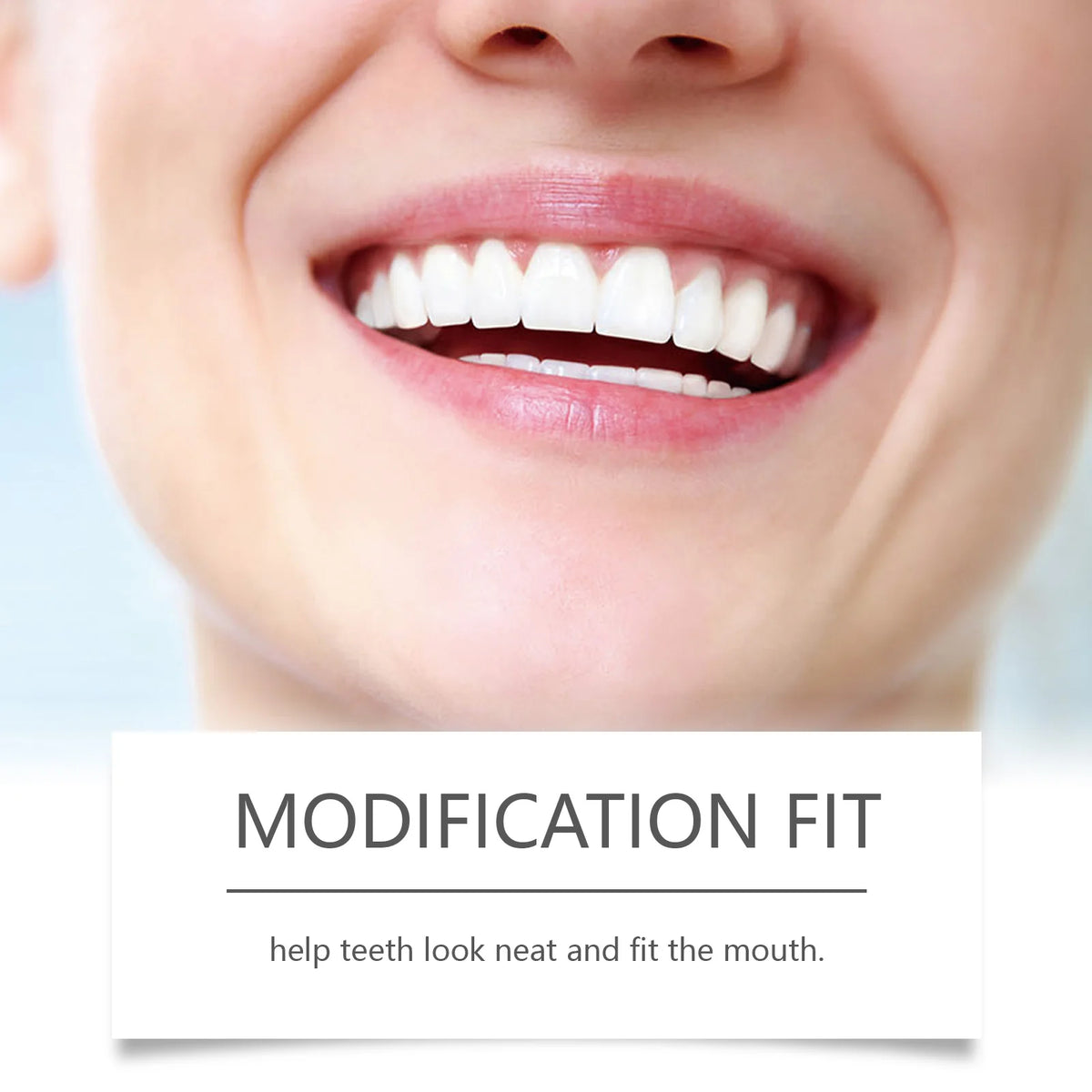 Cosmetic Temporary Denture Kit - Realistic Upper & Lower Smile Veneer