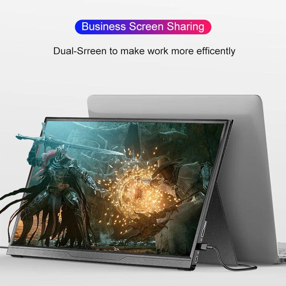 14" Portable Touchscreen Monitor 1200P IPS USB-C External Display