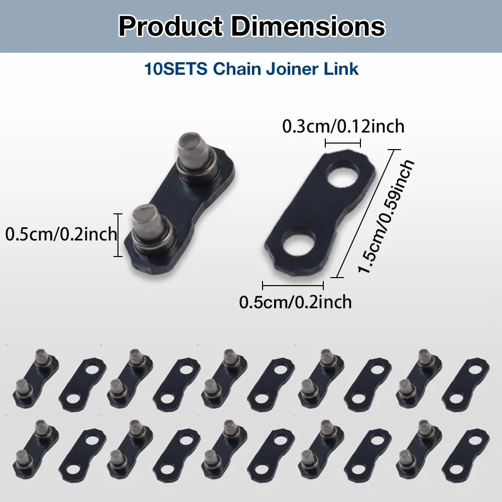 Chainsaw Chain Repair Kit - Pocket Breaker Punch & .325 Joiner Links Mending Tool
