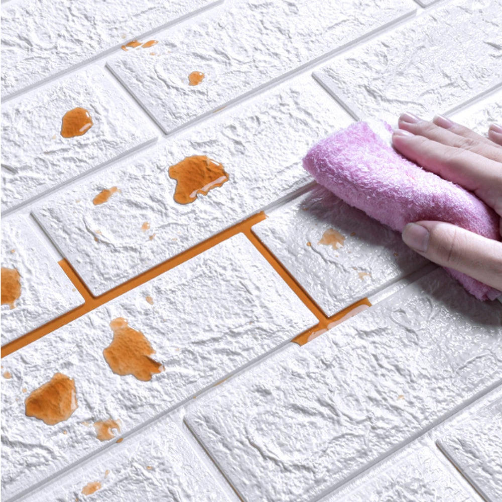 Waterproof 3D Peel & Stick Brick Wall Panels - 4