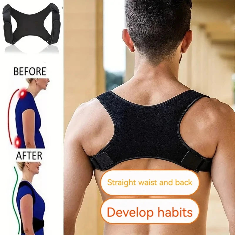 Adjustable Posture Support Belt & Back Brace for Spine Alignment