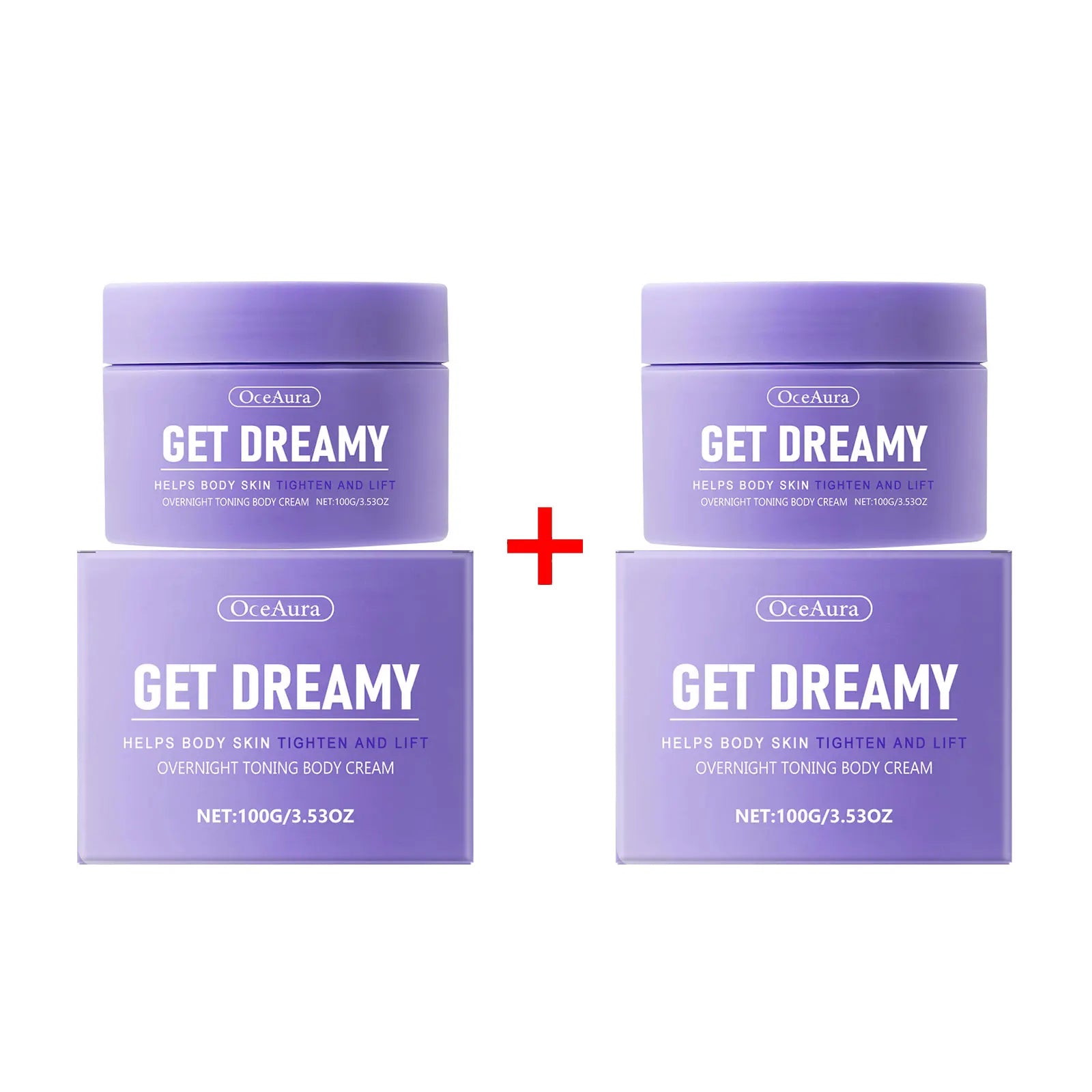 OceAura Get Dreamy Firming Body Cream - Skin Tightening & Collagen Lotion - 20