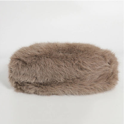 Luxury Plush Winter Bucket Bag