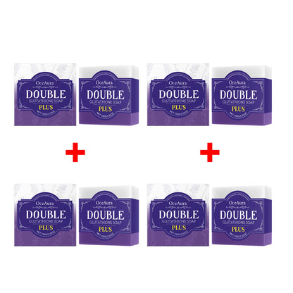 Lavender Double Glutathione Whitening Soap Bar for Deep Cleansing & Skin Brightening