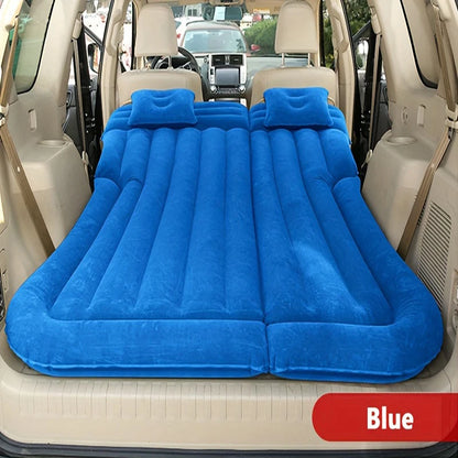 Universal Inflatable Car Air Mattress - Travel Bed & Portable Camping Mat with Pillows