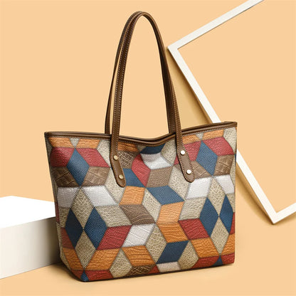 Luxury Vintage Leather Commuter Tote