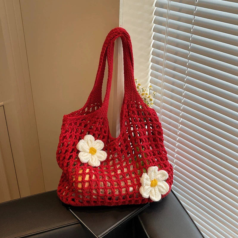 Luxury Chic Knitted Tote Bag