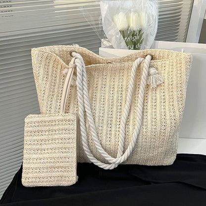 Bohemian Straw Tote