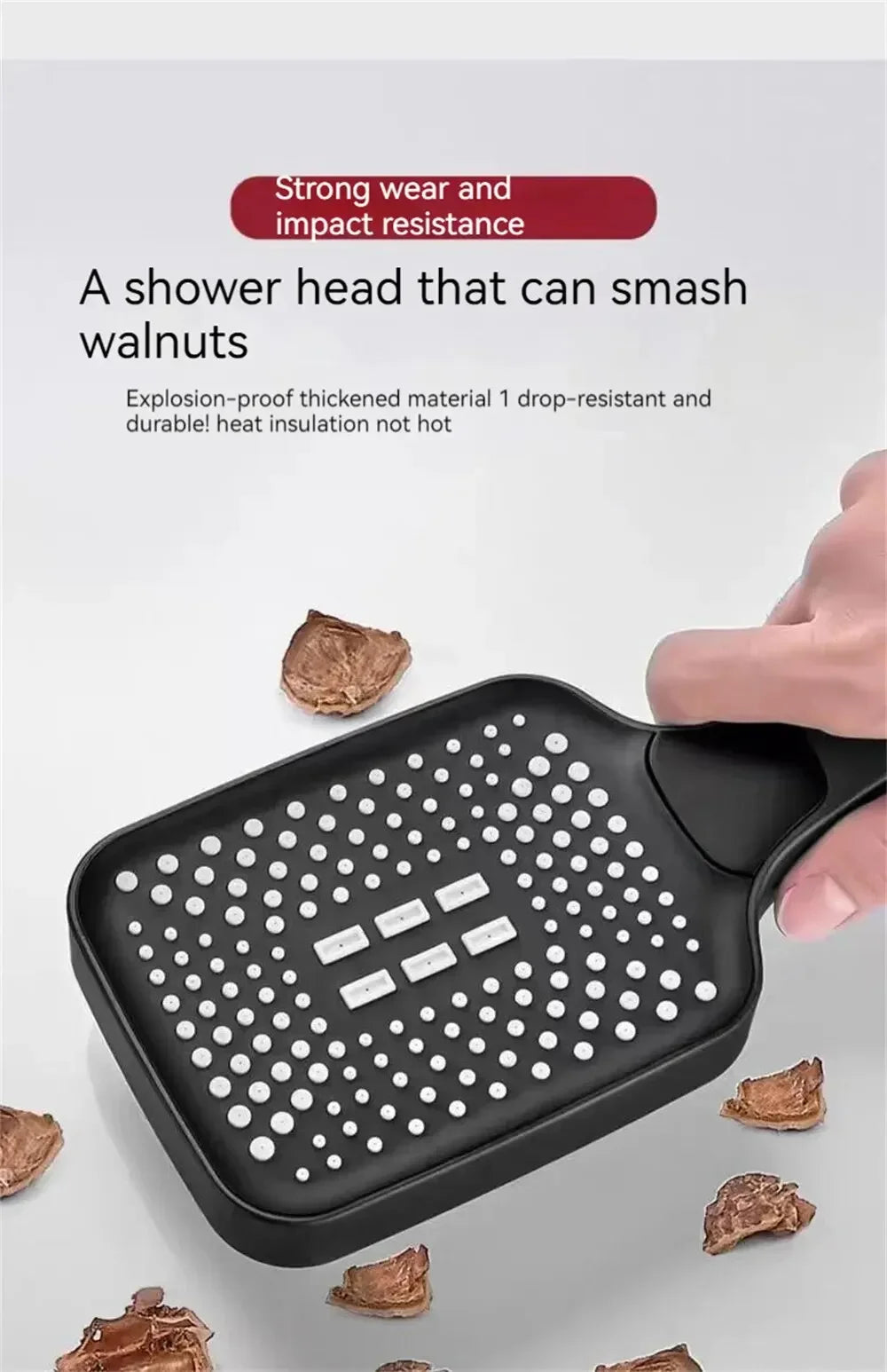 High Pressure 3-Mode Handheld Rainfall Shower Head - 18