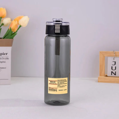 Kawaii Transparent Portable Sports Water Bottle - BPA-Free Reusable Cup