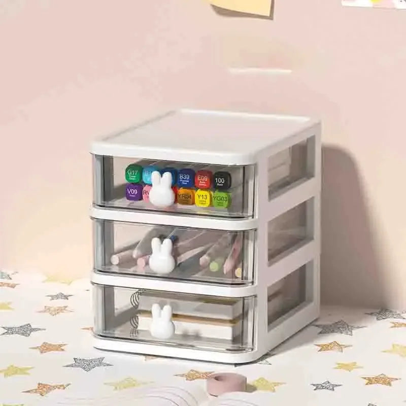 2-5 Tier Clear Desktop Drawer Organizer for Desk & Vanity - 15