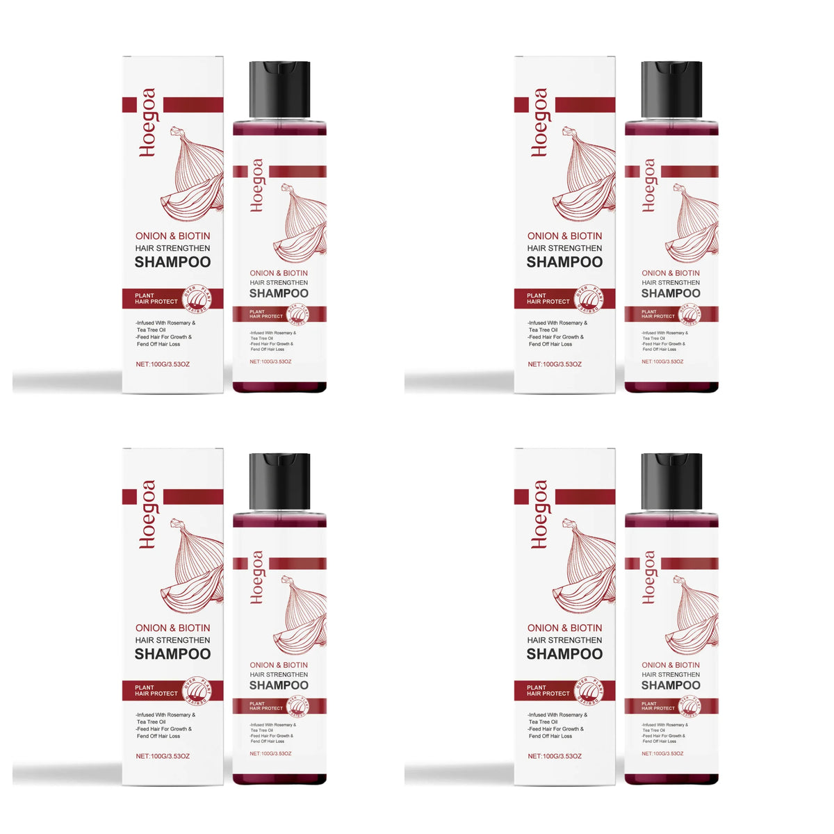 Onion & Biotin Strengthening Shampoo for Hair Growth and Scalp Nourishment