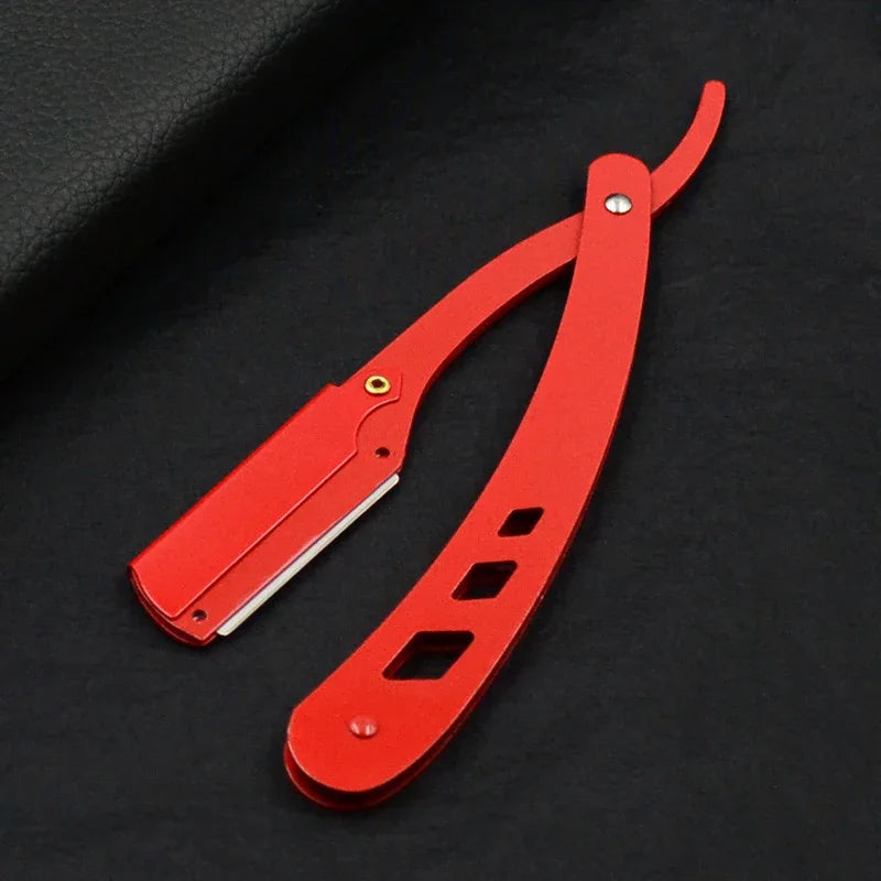 Professional Stainless Steel Folding Straight Razor for Men and Women - 17