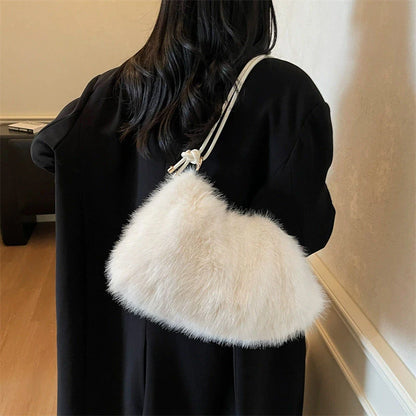 Luxury Plush Fur Shoulder Bag