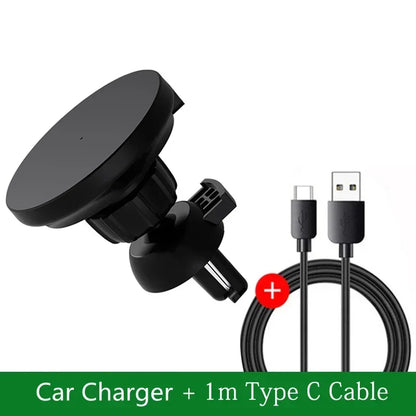 30W Magnetic Fast Wireless Car Charger Holder for iPhone 12-16 Series