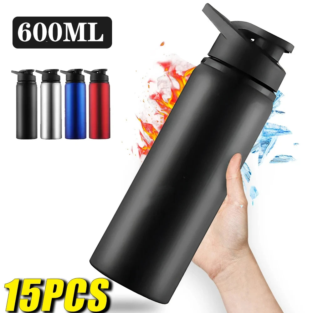 Portable Stainless Steel Sports Water Bottle - 700ml Leak-Proof Flask - 1