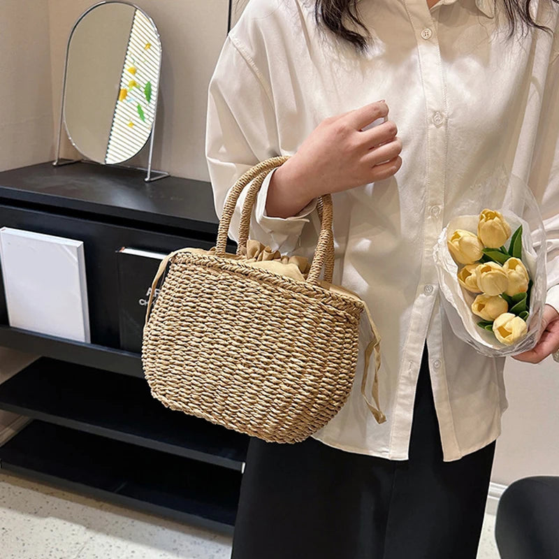 Luxury Handmade Straw Tote